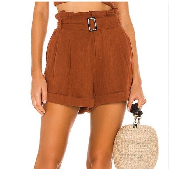 NWT L*SPACE Aidan Short in Tobacco - Picture 1 of 11